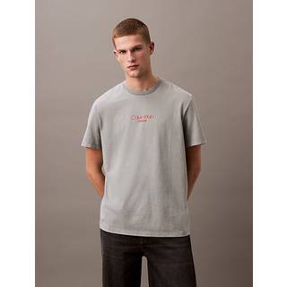 Acid Wash Logo T-shirt - Blue - S