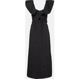Johanna Ortiz Ruffled midi dress - black - XXS