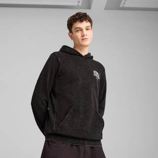 Men&#39;s Puma Class Washed Hoodie, Black, Size S, Clothing - Black - S