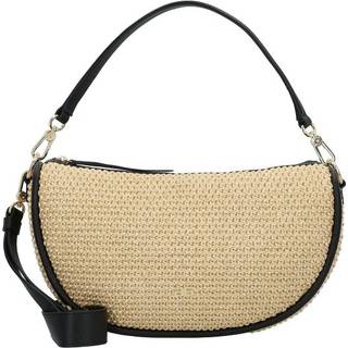 Abro Maglia Raffia Willow Hobo bag natur/sort