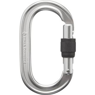 Black Diamond Oval Keylock Screwgate Carabiner Polished, One Size