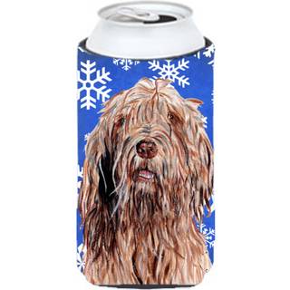 Otterhound Winter Snowflakes Tall Boy Beverage Isulator Hugger SC9781TBC