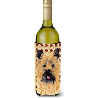 Cairn Terrier Efter?rsblade Portr?t Vinflaske Drik Isolator Drik Isolator Hugger SC9215LITERK