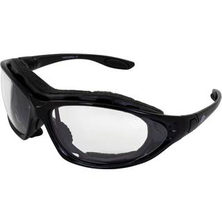 Birdz Eyewear thrasher polstrede motorcykelbriller-konvert-to-goggles (sort ramme/klar linse)