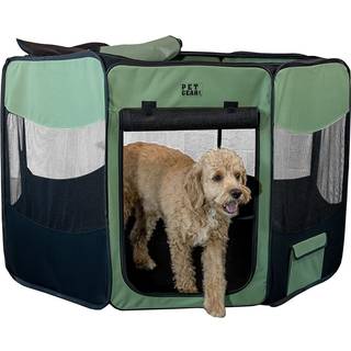 Pet Gear Travel Lite Portable Play Pen/Soft Crate med aftagelig skygge top til hunde/katte/kaniner Easy-fold + indbygget ophold foldb?nd Holdbart