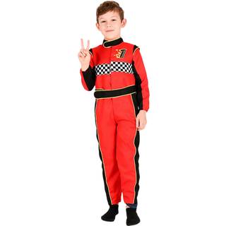 Den goda Fen udklædning Racerkører - str. 2-4 år 4-6 år og 6-8 år Str. 2-4 år