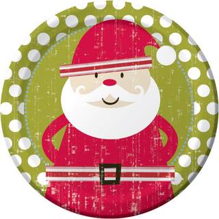 Kreativ konvertering 8 grev Jolly Holiday Paper Dinner Plates