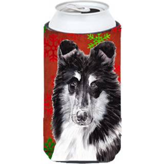 Sort og hvid collie r?de snefnug ferie h?j dreng drikke isolator hugger sc9750tbc