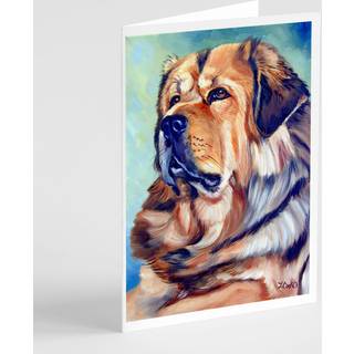 Tibetansk mastiff lykønskningskort og konvolutter pakning på 8