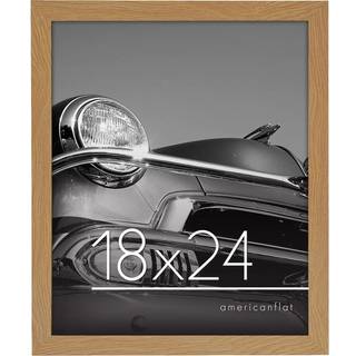 AmericanFlat 18x24 plakatramme med poleret plexiglas - Episk samling - Galleri v?grammer med konstrueret tr? - bred fotoramme til v?gvisning - m?