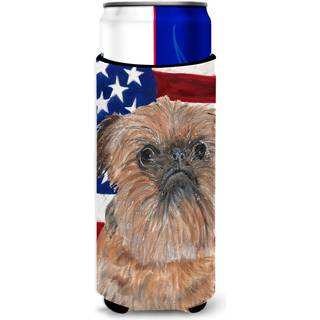 Bruxelles Griffon USA American Flag Ultra Beverage Isolators til slanke d?ser