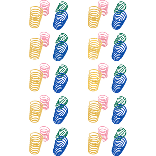 Spiralfjedre 10 stk. i Pastelfarver