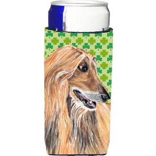 Afghan Hound St. Patrick's Day Shamrock Ultra Beverage Isulators til slanke d?ser SC9502MUK