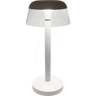 3W Oplade Bordlampe - 130x285mm, 3i1, Dæmpbar, Hvid - Kulør : 3-i-1