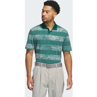 Go-to Printed Polo Shirt - Collegiate Green - L