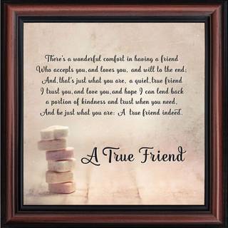 Crossroads Home D? Cor A True Friend Picture Frame Bedste ven Billeder Ramme Bedste ven Presents for Women Friends Ramme Bedste venner Billedramm