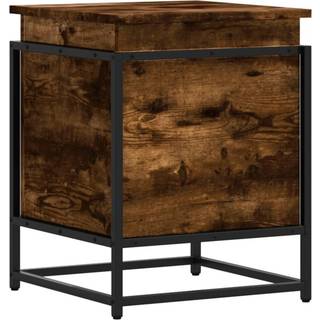 Opbevaringsboks Med Låg 100X40X51,5 Cm Konstrueret Træ - Røget eg / 40 x 40 x 51.5 cm