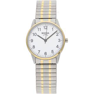 Boccia 3369-02 Damen-Armbanduhr Titan mit Zugband Zweifarbig