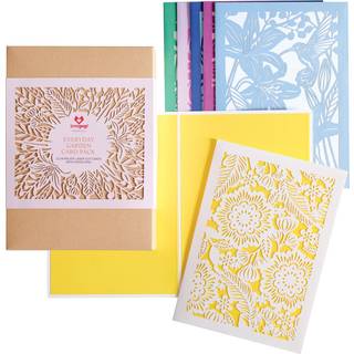Lovepop Moments Flat Garden-tema lyknskningskort 12 tller - 5 X 7 laserskrekort med kuvert-bulk takkekort