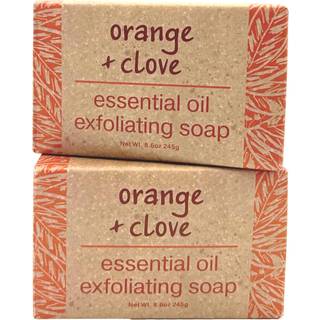 Greenwich Bay Trading Co. Appelsin og nellike terisk olie eksfolierende Bath Bar Sbe St med 2 8,6 ounces hver
