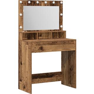 Makeupbord Gammelt Træ 79 X 41 X 135 Cm Konstrueret Træ