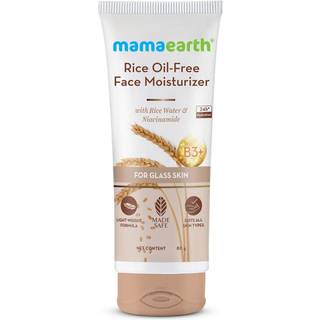 Mamaearth Rice Water Oil Free Face Moisturizer | 24-timers hydrering med niacinamid | Kontrollerer overskydende olie og minimerer åbne porer | Ik