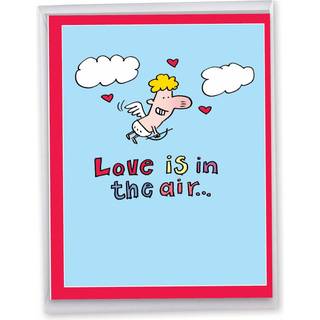 Nobleworks - Large Valentines Day Card Funny (8,5 x 11 tommer) - Vday Humor Big Hilsen Notecard til Valentine - Mind i tagren J3172VDG