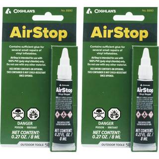 Coghlans AirStop Vinyl-gummib?de reparation af flydende patch til luftmadras 2-pack