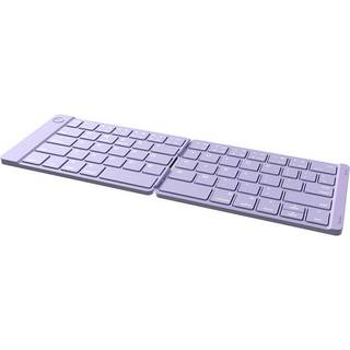 DeLUX Wireless Foldable Keyboard KF10 & Mouse MF10PRO Set - Tastatur - Amerikansk engelsk - Lilla