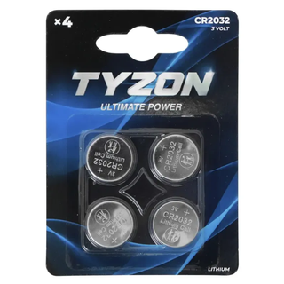 Tyzon CR2032 lithium-batterier 4-pak