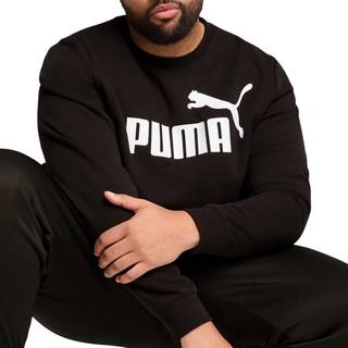 PUMA Essentials No. 1 Logo Crew Men, Men, Black, S - Black - S