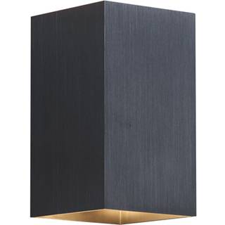 Moderne gunmetal væglampe firkantet 2-lys GU10 50mm - Sandy