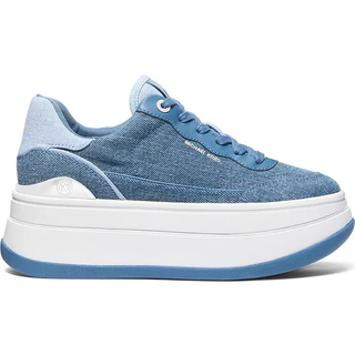 MK Hayes Two-Tone Denim Platform Trainers - Blue - Michael Kors - EU 37