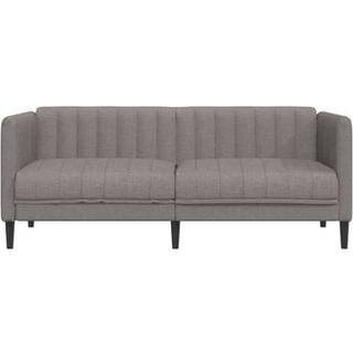 2-personers sofa stof gråbrun