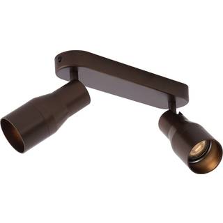 Afrundet loftspot mørk bronze GU10 50 mm 2-lys - Stanley