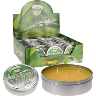 Citronella lys i dåse 3-væget (På lager i varehus)