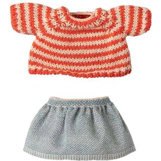 Maileg Strikket sweater og nederdel til storesøster mus