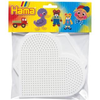 Hama perleplader til Midi perler 2 stk sekskant og hjerte