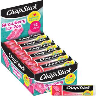 ChapStick Lip Moisturizer Strawberry Ice Pop 12-pack - Limited Edition Bulk Lip Balm S?d og forfriskende 0,15 Oz Ea