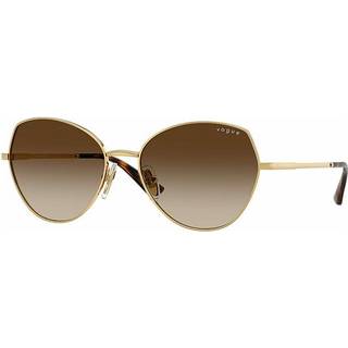 VOGUE EYEWEAR Kvinde VO4330S 280/13 Solbriller Metal Guld Brun Geometrisk Normal Skygge