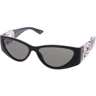 Gucci Kvinde Gucci GG1824S 001 Solbriller Injiceret Sort Grå Cat Eye