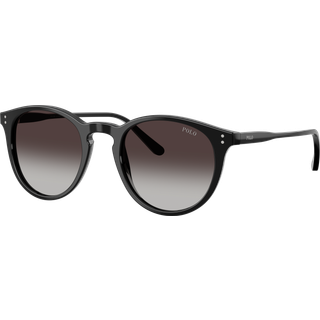 Polo Ralph Lauren Mand PH4110 50018G Solbriller Acetat Sort Grå Pantos Normal Skygge