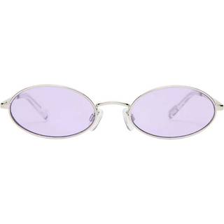 Le Specs Love Train Silver With Lilac Tint Lens