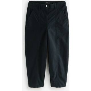 Next Black Barrel Leg Chino Trousers