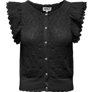 Nettie Mix Cardigan, Black, L