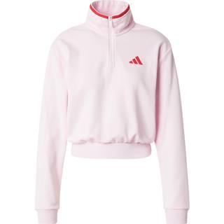 Essentials Color Pop French Terry Crop Quarter-Zip Track jakke - Clear Pink - XS