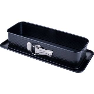 Springform rektangulær m. spildkant. 30x12x7 cm. Dobbeltlags PFAS FRI non-stick belægning.