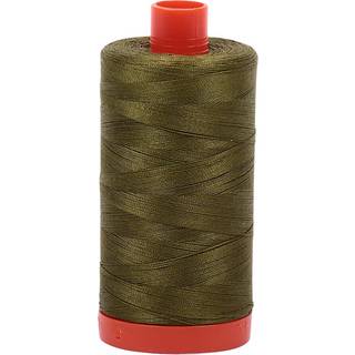 Aurifil mako bomuldstr?d solid 50wt 1422yds meget m?rk oliven