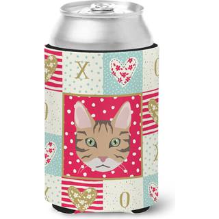 """" Caroline's Treasures CK5098cc California Spangled Cat Love Can eller Bottle Hugger Cold-Beverage-Koozies Multicolor """"