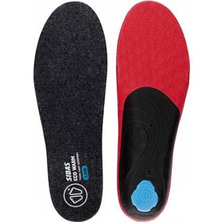 Sidas 3feet Eco Warm Low, indlægssål, sort/rød